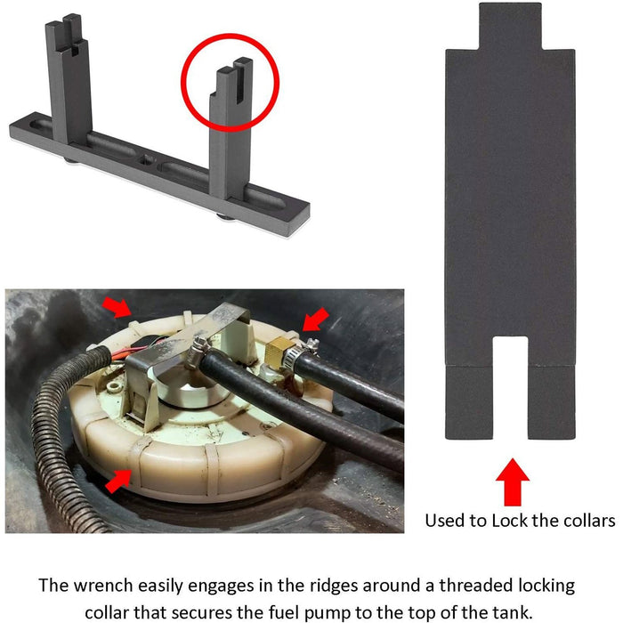 DURAFORCE Fuel Tank Lock Ring Tool Gas Tank Lid Pump Cover Removal Spanner for BMW Benz