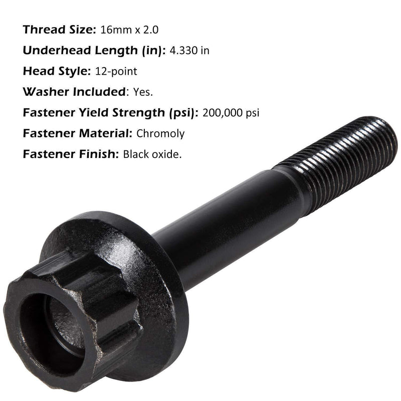 DURAFORCE For Chevy Crank Harmonic Balancer Bolt replaces ARP 234-2503 for LS1 LS2 LS3 LS6