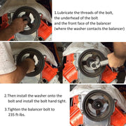 DURAFORCE For Chevy Crank Harmonic Balancer Bolt replaces ARP 234-2503 for LS1 LS2 LS3 LS6
