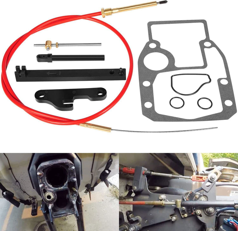 DURAFORCE 987661 Lower Shift Cable Assembly Kit for OMC Cobra Sterndrive1988-1993