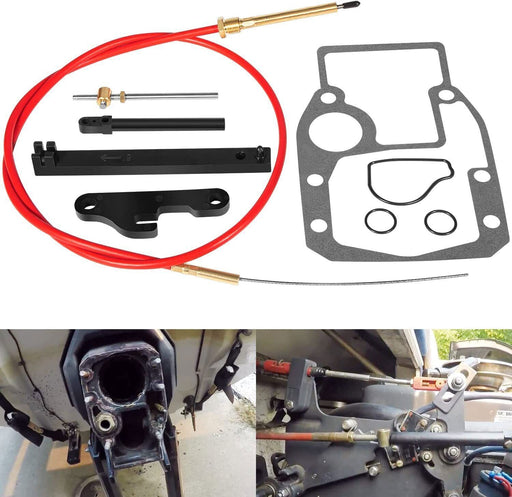 DURAFORCE 987661 Lower Shift Cable Assembly Kit for OMC Cobra Sterndrive1988-1993