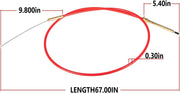 DURAFORCE 987661 Lower Shift Cable Assembly Kit for OMC Cobra Sterndrive1988-1993