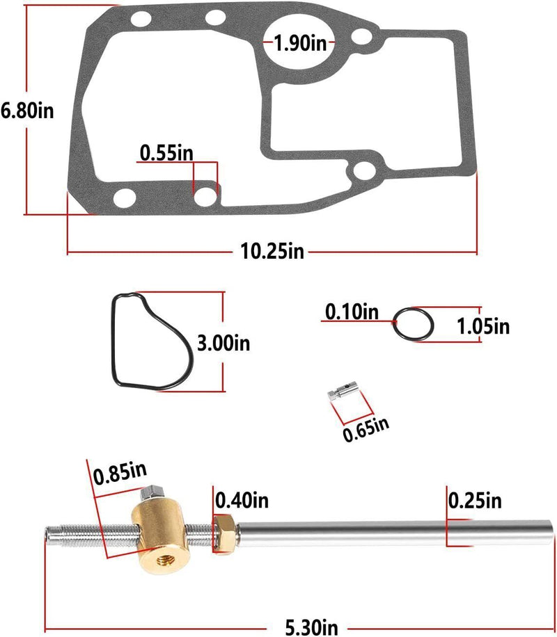 DURAFORCE 987661 Lower Shift Cable Assembly Kit for OMC Cobra Sterndrive1988-1993