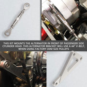 DURAFORCE Alternator Bracket Kit fits Small Block Chevy SBC 305 327 350 383 5.0L 5.7L V8