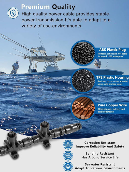 DURAFORCE 124-69 NMEA 2000 Network Starter Kit for Lowrance N2K Starter Kit N2K-EXP-RD-2