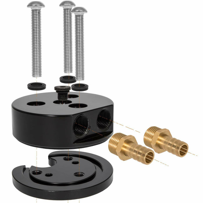 DURAFORCE Diesel Fuel Tank Gas Sump Integrated Return Kit for FASS Airdog Cummins Duramax