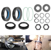 DURAFORCE Front Axle Knuckle Tube Seal Kit & Thrust Washer Snap Ring for Ford F250 F350