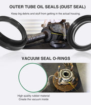 DURAFORCE Front Axle Knuckle Tube Seal Kit & Thrust Washer Snap Ring for Ford F250 F350