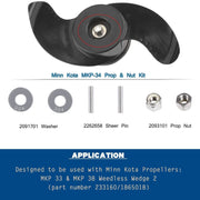 DURAFORCE MKP-34 Prop Nut Kit E for Minnkota trolling Motor w/ MKP-33&MKP-38 Props 1865019