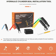 DURAFORCE Rod Seal Install Tool Set For Hydraulic Cylinder Skid Steers Loaders Backhoes