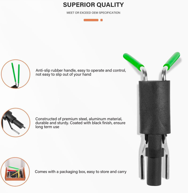 DURAFORCE Rod Seal Install Tool Set For Hydraulic Cylinder Skid Steers Loaders Backhoes