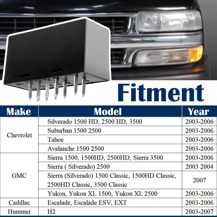 DURAFORCE 15231201 Hazard Warning LED Flasher Relay for GM Silverado Tahoe, Sierra, Yukon