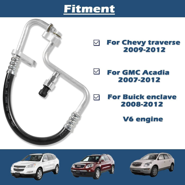DURAFORCE 15-34440 AC Delco A/C Manifold Hose Assembly For Chevy GMC Acadia Traverse Buick