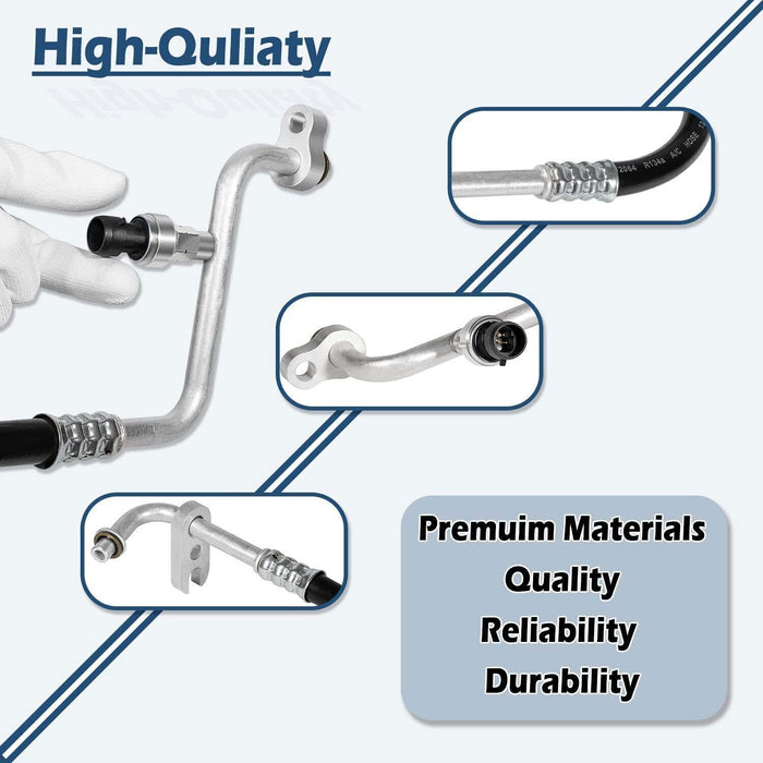 DURAFORCE 15-34440 AC Delco A/C Manifold Hose Assembly For Chevy GMC Acadia Traverse Buick