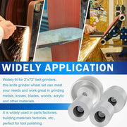 DURAFORCE For Belt Knife Grinder 2"x72" Wheel Set 5" Drive 5/8" Bore 3" Track 2" Idler