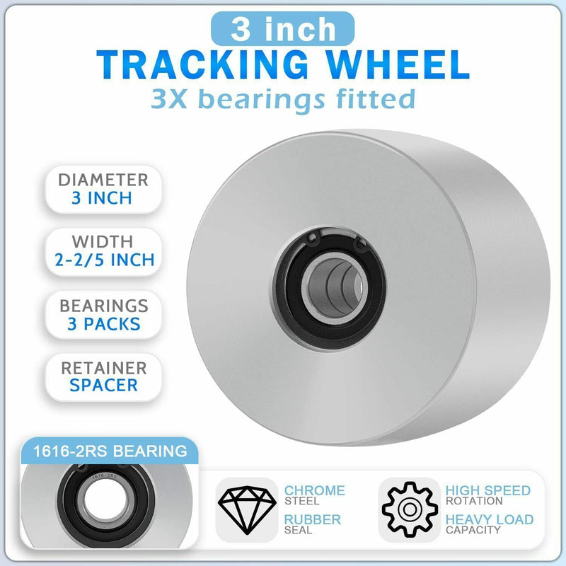DURAFORCE For Belt Knife Grinder 2"x72" Wheel Set 5" Drive 5/8" Bore 3" Track 2" Idler