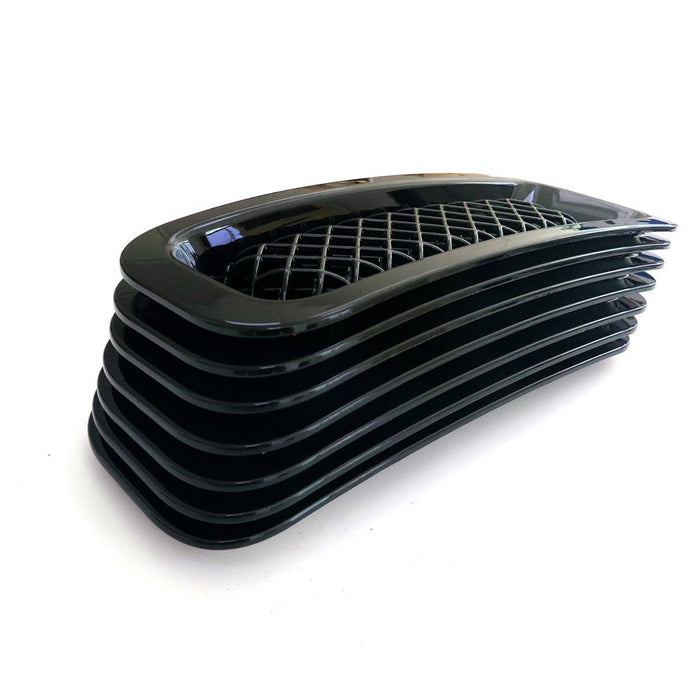 DURAFORCE 7pcs Black Front Mesh Grille Grill Insert Trim Kit for Jeep Patriot 2011-2018