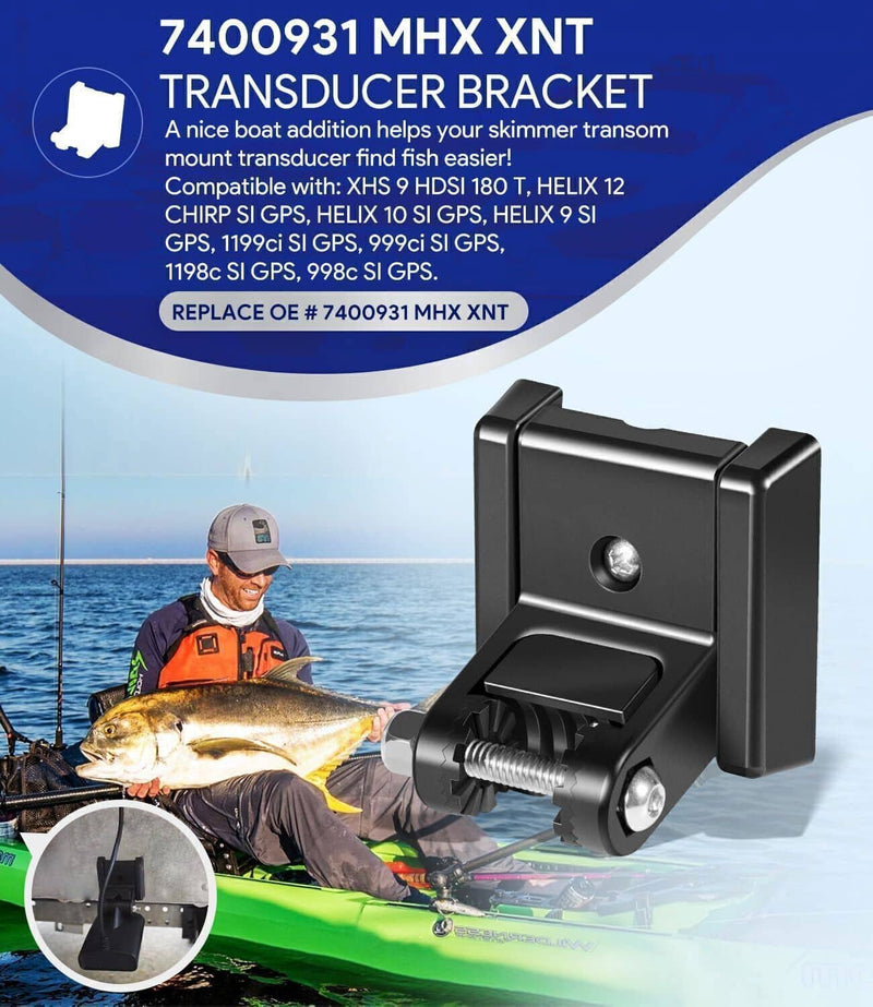DURAFORCE For Humminbird 7400931 Transducer Mount MHX XNT XHS Transom Bracket Hardware Kit