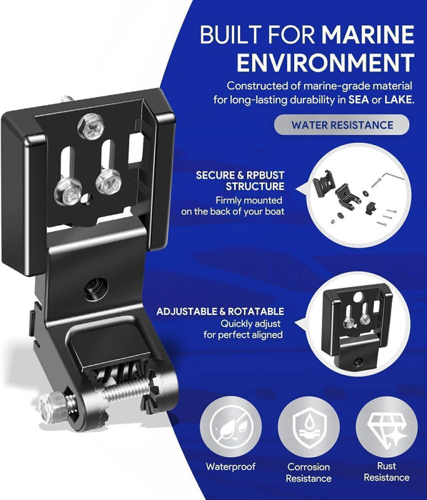 DURAFORCE For Humminbird 7400931 Transducer Mount MHX XNT XHS Transom Bracket Hardware Kit