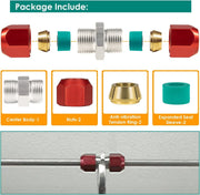 DURAFORCE 800-641 3/8'' Aluminum Line Splice Repair Kit For A/C, coolant P/S Return Etc.
