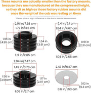 DURAFORCE KF04050BK Polyurethane Body Mount Bushing Kit for 1999-2017 Ford F250 F350 2/4WD