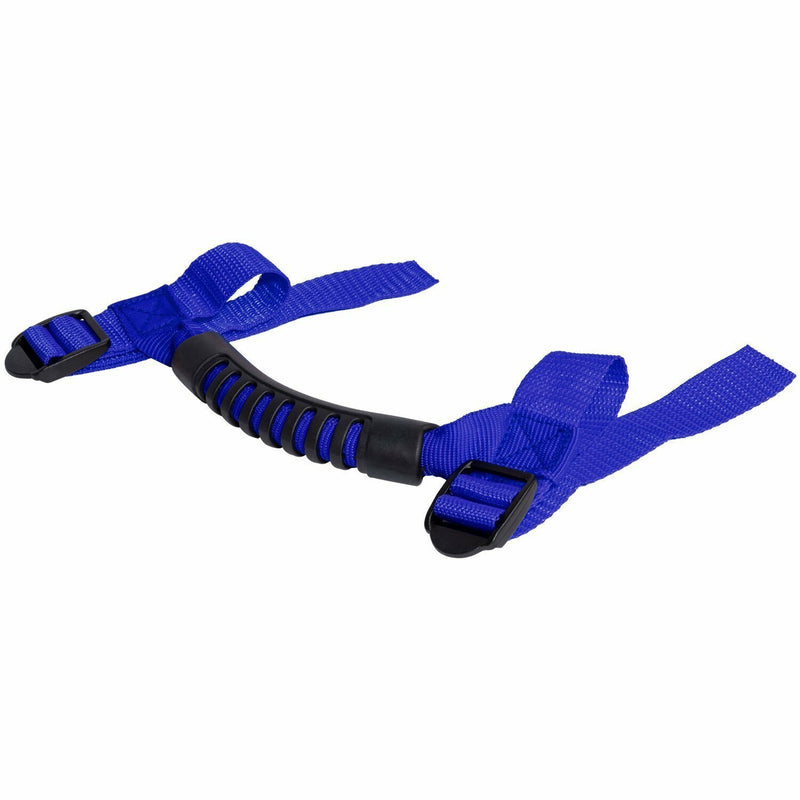 DURAFORCE 4Pcs Top Roll Bar Grab Handles Grip for Jeep Wrangler CJ YJ TJ JK JK JL (Blue)
