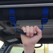 DURAFORCE 4Pcs Top Roll Bar Grab Handles Grip for Jeep Wrangler CJ YJ TJ JK JK JL (Blue)