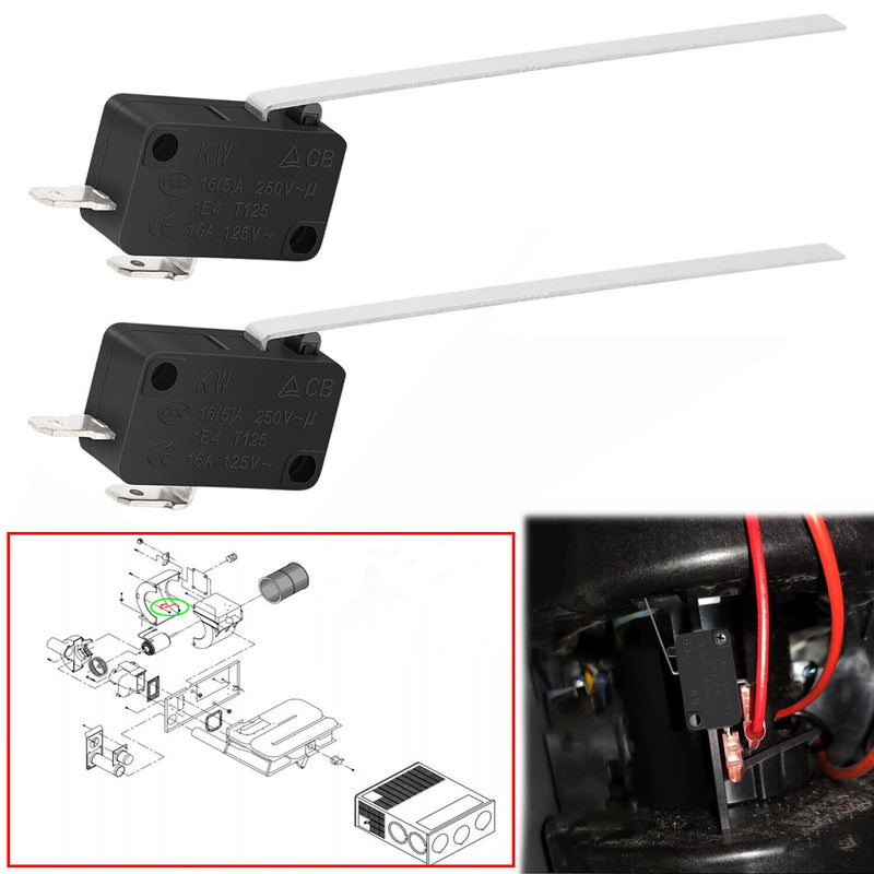 DURAFORCE 232261 Sail Switch RV Furnace Replacement Part for Suburban SF Series -2 Pack