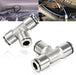 DURAFORCE 21838 Air Line T-Fittings Union Tee 1/4" Tube Coupler Push-To-Connect Fitting