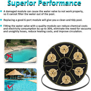 DURAFORCE 6-Port Module with Valve Shell O-Ring for Paramount Water Valve 004-302-4408-00