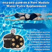 DURAFORCE 6-Port Module with Valve Shell O-Ring for Paramount Water Valve 004-302-4408-00