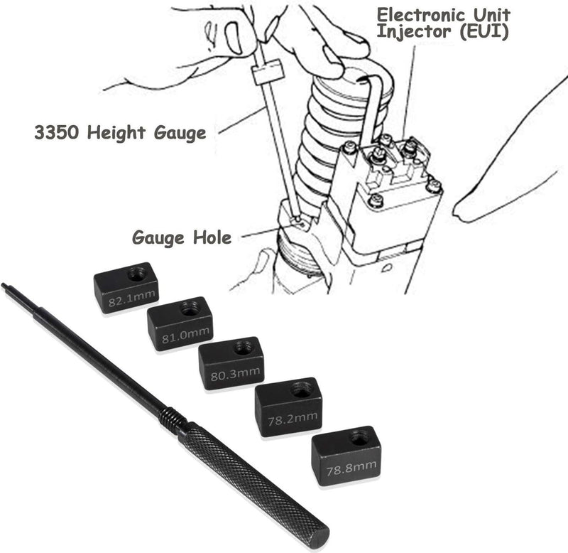 DURAFORCE 3350 Injector Height Gauge Kit For Detroit Diesel Engines Series 50 & 60