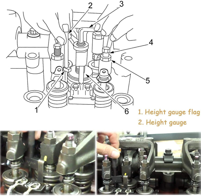 DURAFORCE 3350 Injector Height Gauge Kit For Detroit Diesel Engines Series 50 & 60