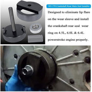 DURAFORCE Crankshaft Front & Rear Main Seal Installer Tool For Ford 4.5/6.0/6.4L F-250/350