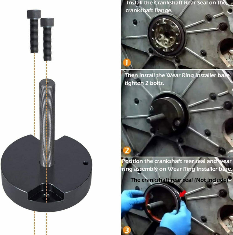 DURAFORCE Crankshaft Front & Rear Main Seal Installer Tool For Ford 4.5/6.0/6.4L F-250/350