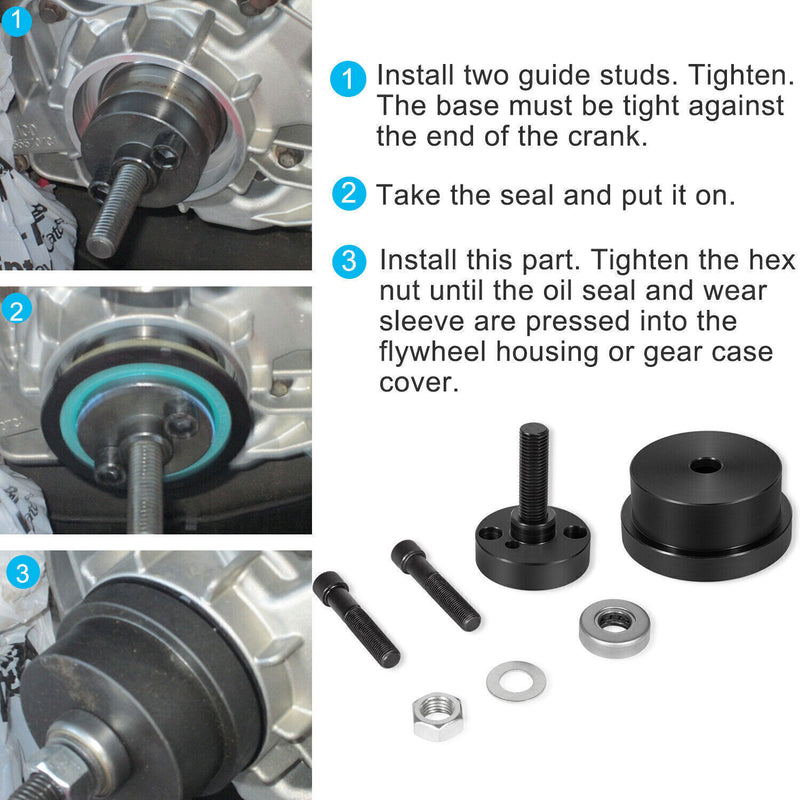 DURAFORCE Crankshaft Front & Rear Main Seal Installer Tool For Ford 4.5/6.0/6.4L F-250/350