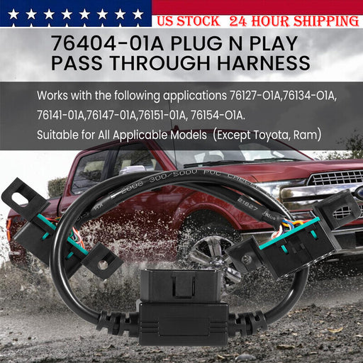 DURAFORCE 76404-01A Plug-N-Play Pass Through Harness for PowerSteps Running Boards OBDII