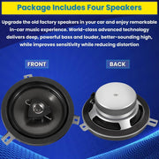 DURAFORCE Kicker Speaker Upgrade For 2007-2018 Jeep Wrangler JK JKU 77KICK10 2 Pack