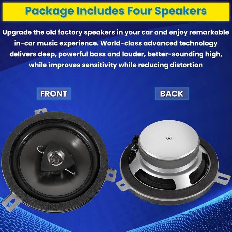 DURAFORCE Kicker Speaker Upgrade For 2007-2018 Jeep Wrangler JK JKU 77KICK10 2 Pack
