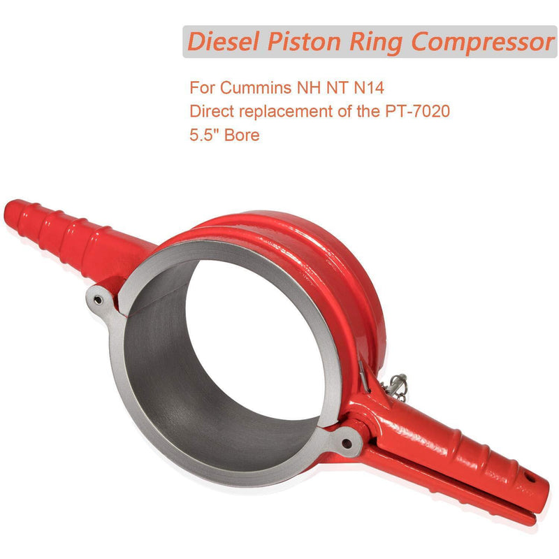 DURAFORCE 7020 Piston Ring Compressor for Cummins NT NH N14 5.50" Bore Replaces PT-7020