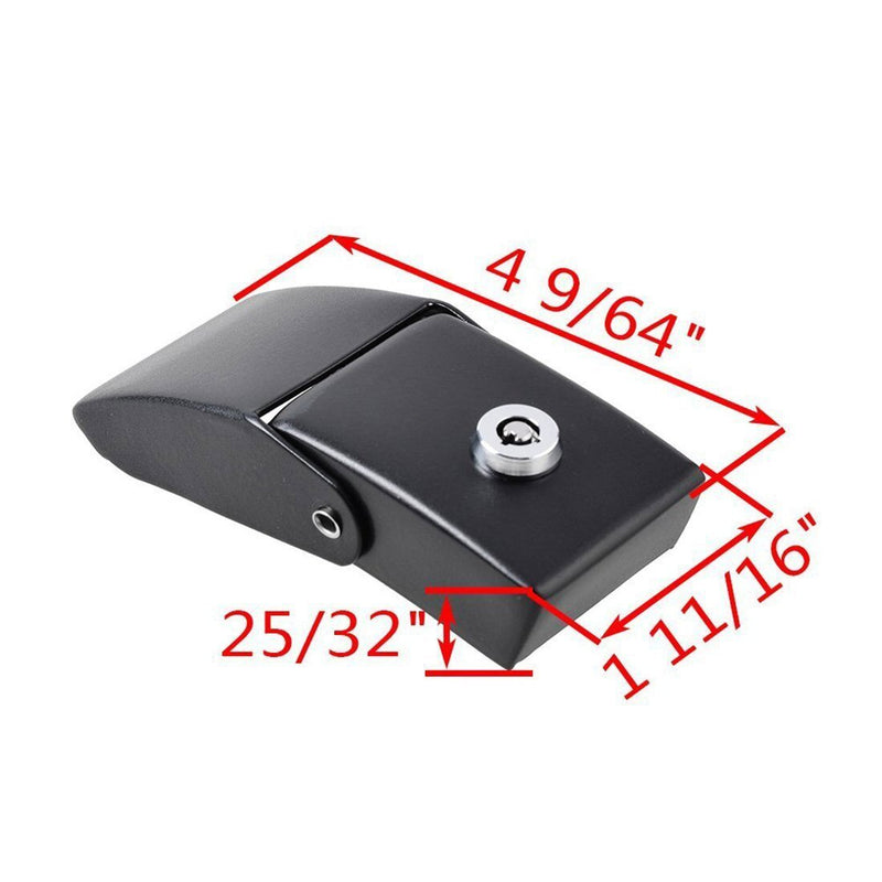 DURAFORCE One Pair Locking Hood Catch Hood Lock Latches for Jeep Wrangler JK JKU 2007-2018