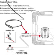 DURAFORCE Replace for Lowrance 000-14172-001 HOOK2 Reveal Cruise Power Cord 5 7 9 12 inch