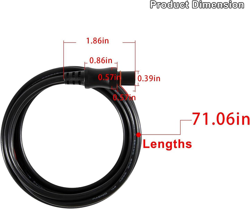 DURAFORCE Replace for Lowrance 000-14172-001 HOOK2 Reveal Cruise Power Cord 5 7 9 12 inch