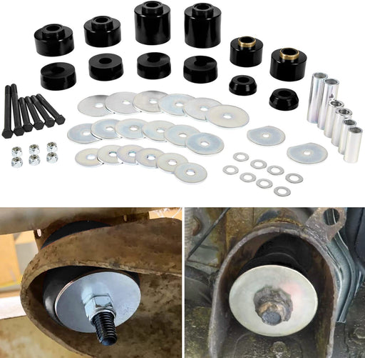 DURAFORCE 4.4123R Body Mount Bushing Set Kit For Ford F-150 F-250 F-350 1980-1998 2WD 4WD