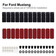 DURAFORCE 1 set Rear Window Scoop Louvers Installation Hardware for Ford Mustang 2015-2020