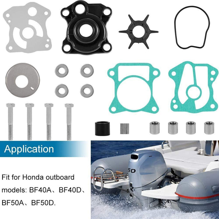 DURAFORCE Water Pump Impeller Repair Kit for Honda Outboard 40Hp 50Hp BF40A BF50A BF40D