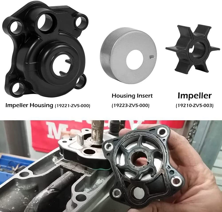 DURAFORCE Water Pump Impeller Repair Kit for Honda Outboard 40Hp 50Hp BF40A BF50A BF40D