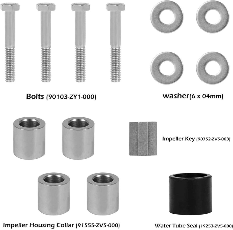 DURAFORCE Water Pump Impeller Repair Kit for Honda Outboard 40Hp 50Hp BF40A BF50A BF40D