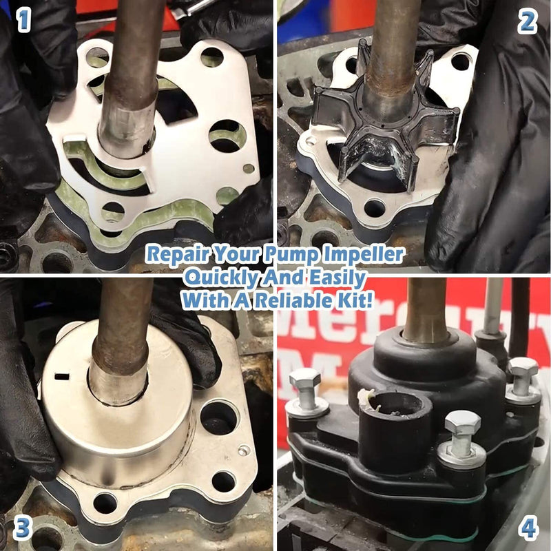DURAFORCE Water Pump Impeller Repair Kit for Honda Outboard 40Hp 50Hp BF40A BF50A BF40D