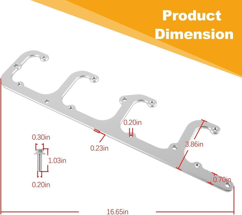 DURAFORCE 12558693 Square Coil Brackets Valve Cover for D514A D510C D581 LSX LQ9 LS6 L92